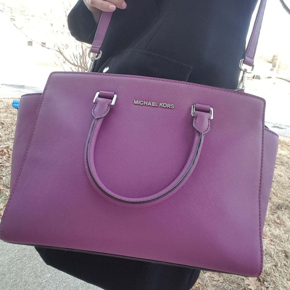 Michael Kors Selma large purple